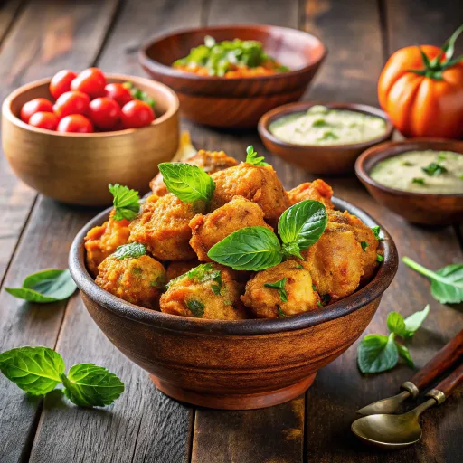 खीरा और टमाटर के व्रत पकौड़ी